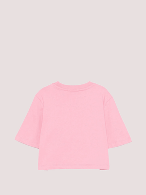 T-shirt cropped con logo stampato S6MSJGTH128 /MS070 MSGM KIDS 