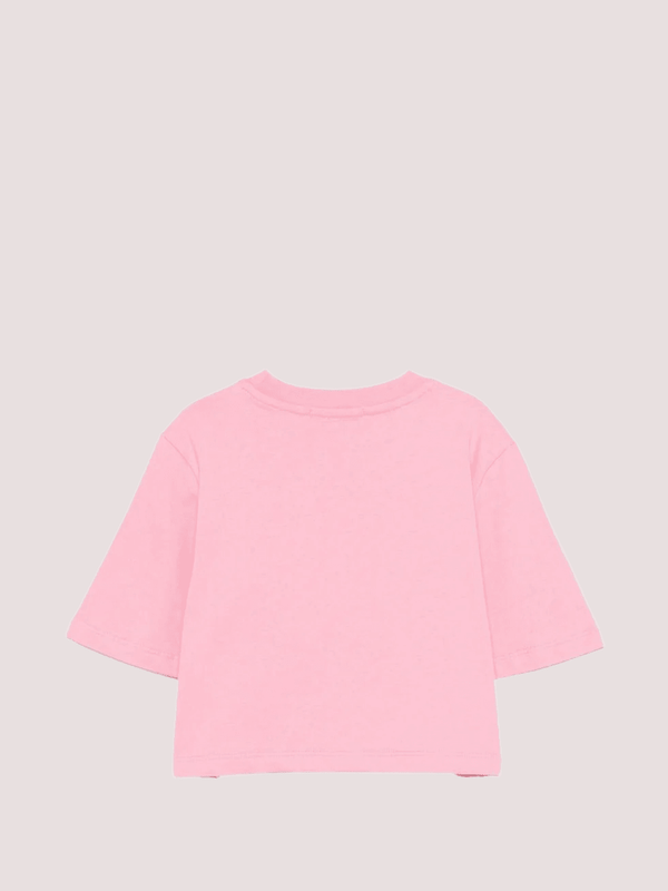 T-shirt cropped con logo stampato S6MSJGTH128 /MS070 MSGM KIDS 