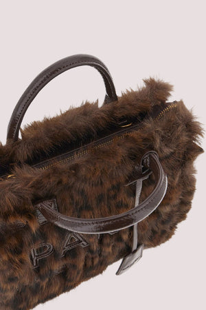Alaska mini tote 1510 /UNICA/FUR LEOPARD RUE MADAM PARIS 