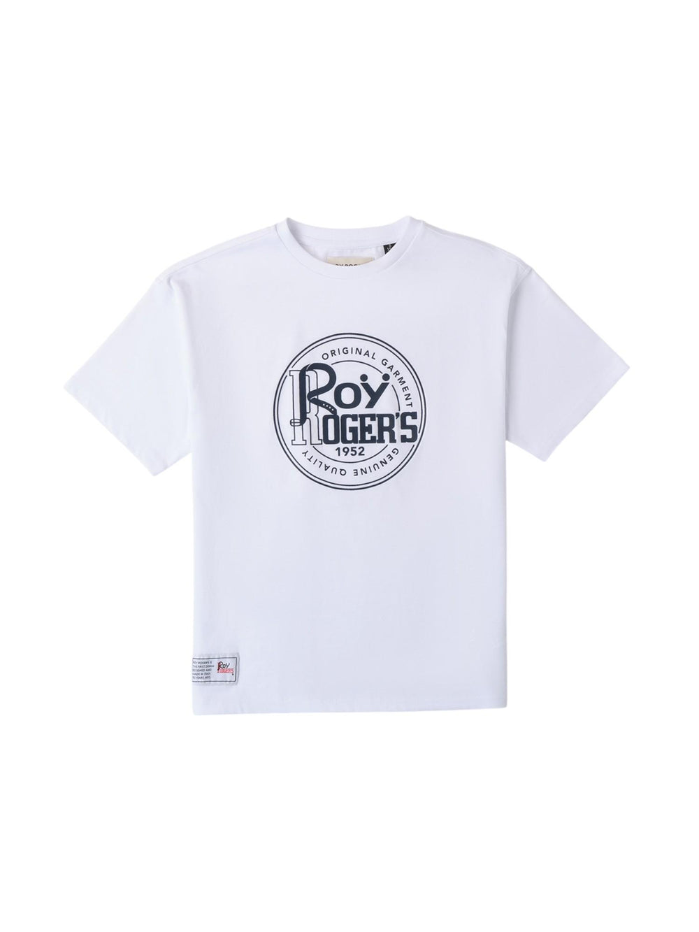 T-shirt bambino bianca con maxi logo