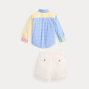 Camicia popeline fun e pantaloncini flex abrasion 320B14059 /001 POLO RALPH LAUREN 