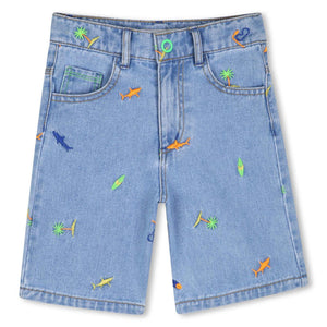Bermuda in denim U21721 /Z18 BILLIEBLUSH 