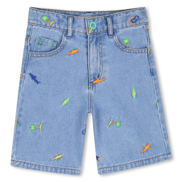 Bermuda in denim U21721 /Z18 BILLIEBLUSH 