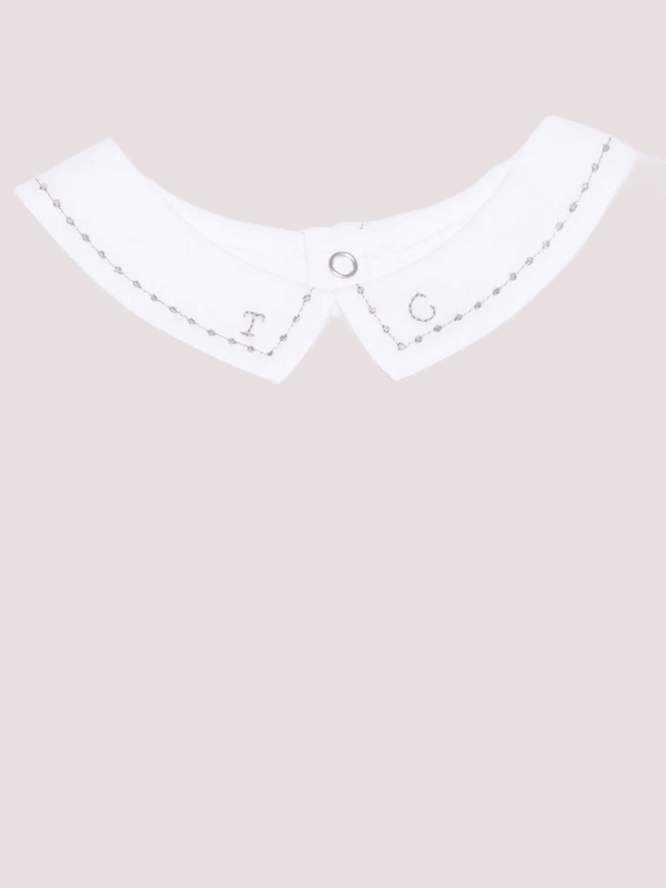 Tutina bianca con colletto alla Peter Pan CB11001 /1 Tartine et Chocolat 