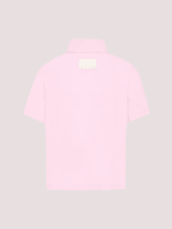 Camicia con logo a maniche corte S6MSJGSI163 /MS070 MSGM KIDS 