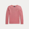 Maglione in cotone a trecce