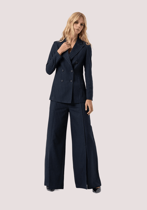 Blazer regular lungo doppiopetto gessato FR25WJ3007W813D4 /117 FRACOMINA 