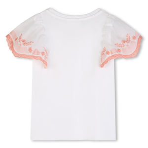 T-shirt con logo ricamato C21238 /117 CHLOE 