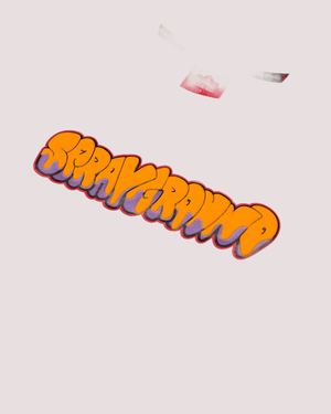 Makes the world go round white over t-shirt SPY1436 /WHITE SPRAYGROUND 