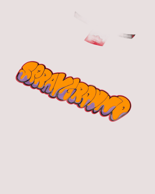 Makes the world go round white over t-shirt SPY1436 /WHITE SPRAYGROUND 