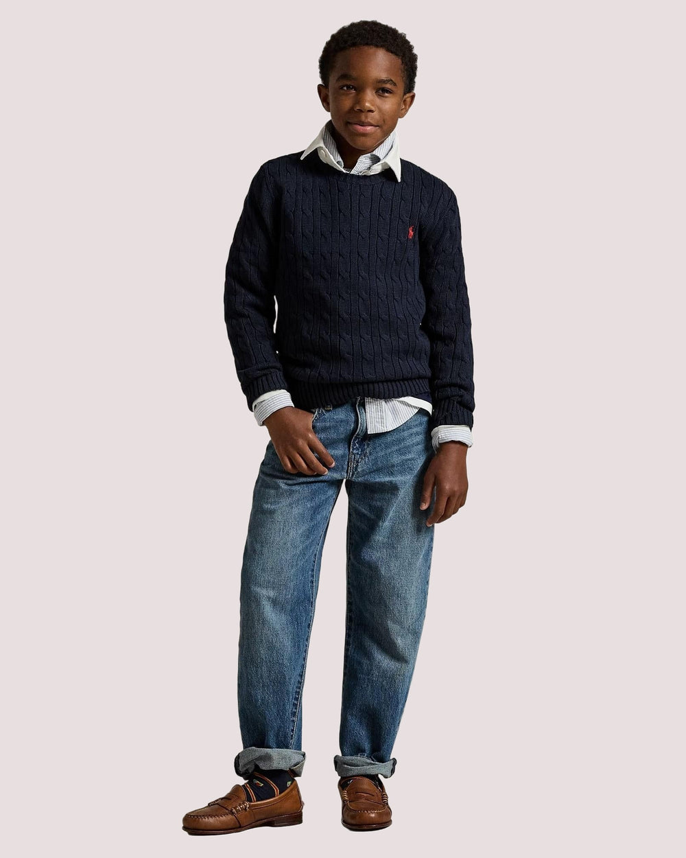 Maglia in cotone a trecce 323702674 /60 POLO RALPH LAUREN 