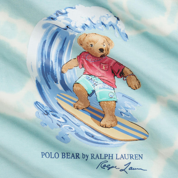 T-shirt e pantaloncini in cotone tie-dye con orso polo 320B14132 /001 POLO RALPH LAUREN 