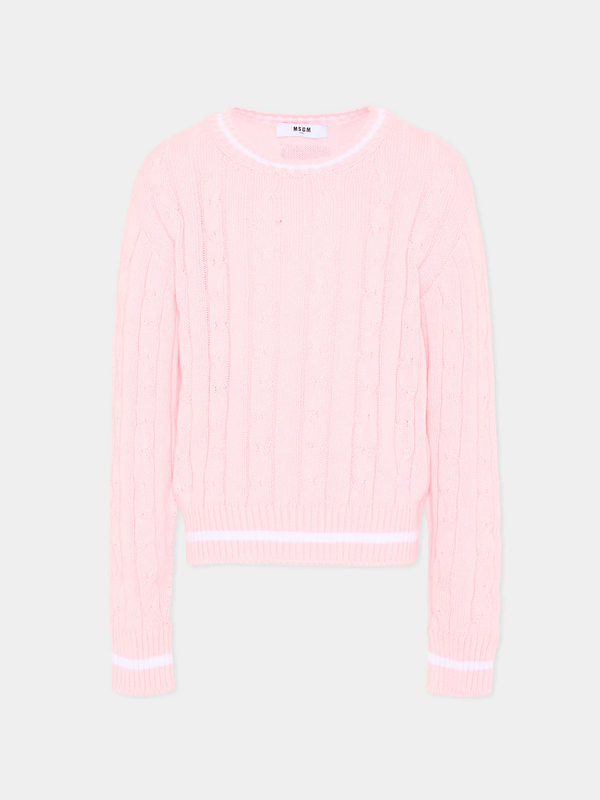 Maglione a trecce S6MSJUJP286 /MS076 MSGM KIDS 