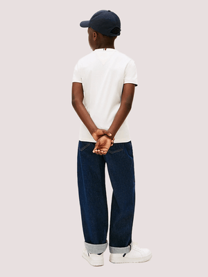 T-shirt con logo frontale Tommy Hilfiger KB0KB10360T /YBH TOMMY HILFIGER 