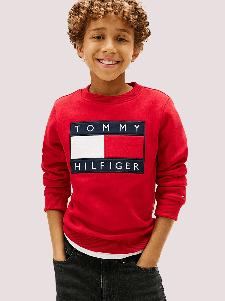 Felpa con logo frontale Tommy Hilfiger KS0KS00709J /XLG TOMMY HILFIGER 