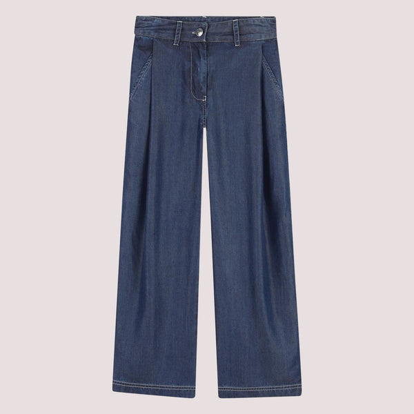 Pantalone largo con logo ricamato sul retro D62582 /Z28 DKNY 