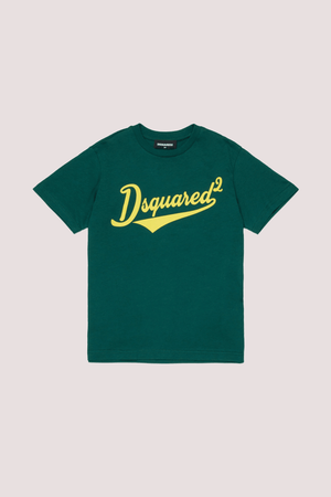 T-shirt girocollo con logo stampato DQ3171 D0ACD /DQ522 DSQUARED2 JUNIOR 