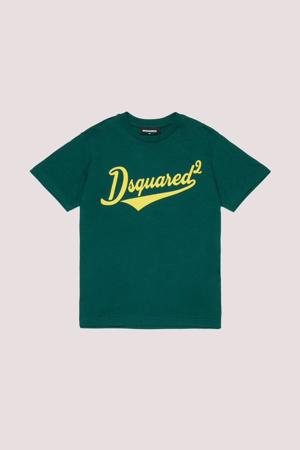 T-shirt girocollo con logo stampato DQ3171 D0ACD /DQ522 DSQUARED2 JUNIOR 