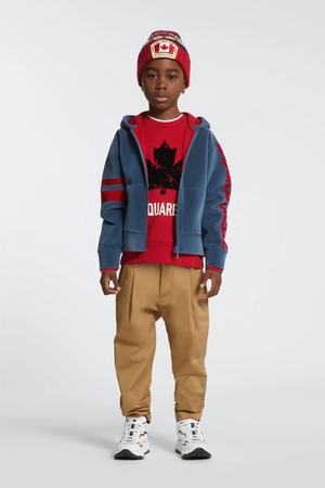 Pantaloni chino in gabardina DQ3024 D00XC /DQ721 DSQUARED2 JUNIOR 