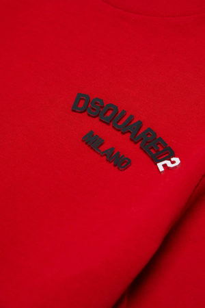 T-shirt girocollo con logo DQ3169 D0AAP /DQ401 DSQUARED2 JUNIOR 