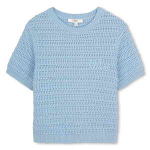 Maglione con logo ricamato C21225 /80J CHLOE 