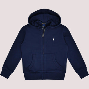 Felpa con cappuccio e zip intera in french terry 322964134 /002 POLO RALPH LAUREN 
