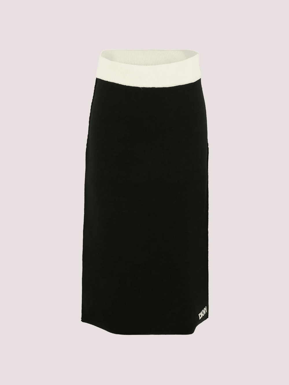 Gonna nera per bambina con logo bianco D62486 /M91 DKNY 