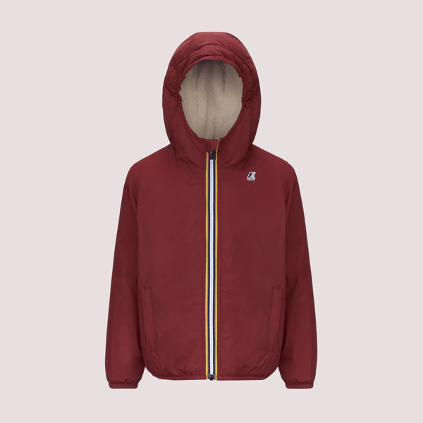 Giacca termica unisex rossa per bambini con fodera in sherpa K7142TW /WNN KWAY 