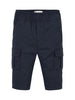 Bermuda cargo bambino blu navy in cotone tecnico elasticizzato