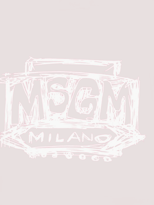 T-shirt cropped con logo stampato S6MSJGTH128 /MS070 MSGM KIDS 