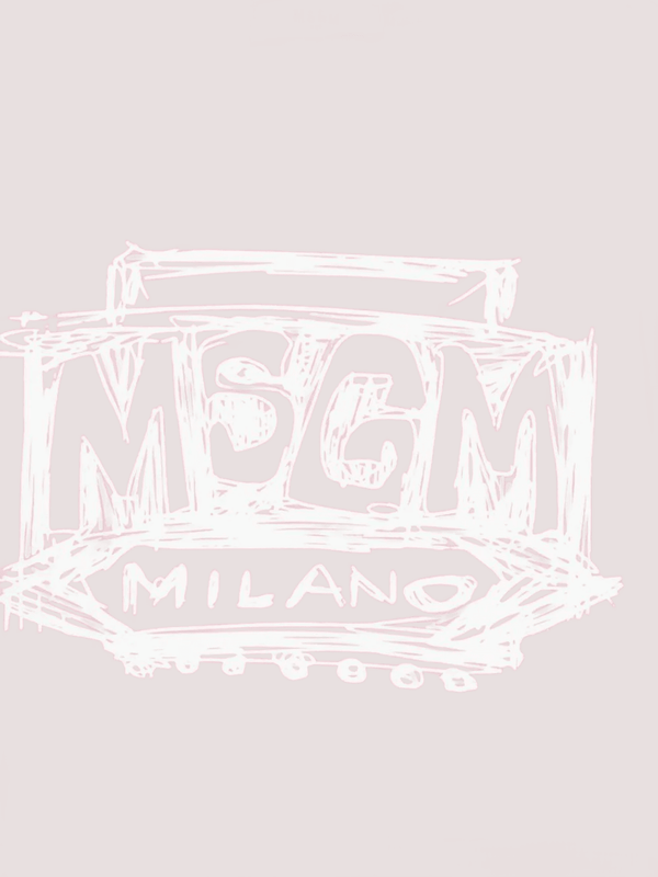 T-shirt cropped con logo stampato S6MSJGTH128 /MS070 MSGM KIDS 