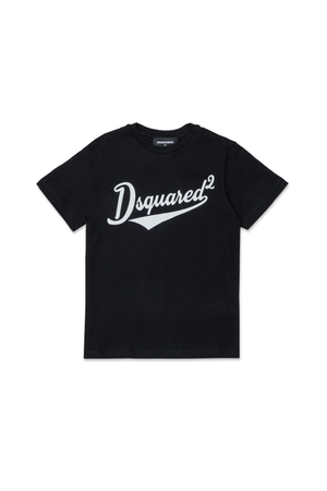 T-shirt girocollo con logo stampato DQ3171 D0ACD /DQ900 DSQUARED2 JUNIOR 