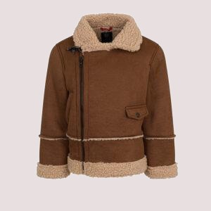 Giacca  marrone con colletto in shearling FX2Q47 H0066 /322BG FAY 