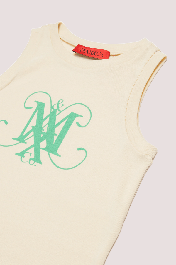 T-shirt smanicata con logo MX0284 MX00T /MX10H MAX&CO KID 