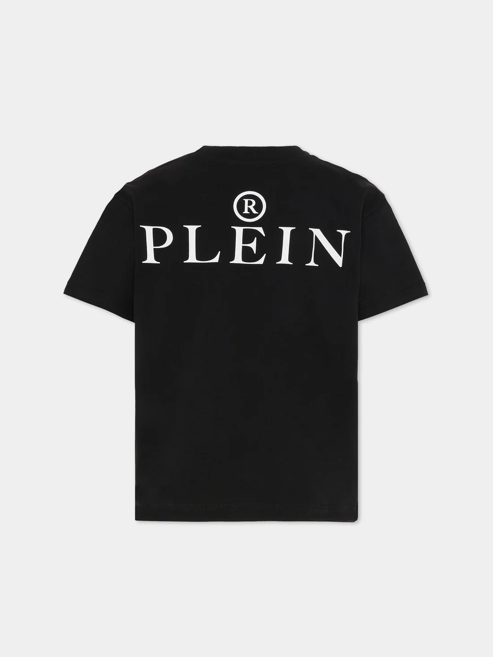 T-shirt con stampa e logo in mettallo S6PHJBTH045 /110 PHILIPP PLEIN JUNIOR 