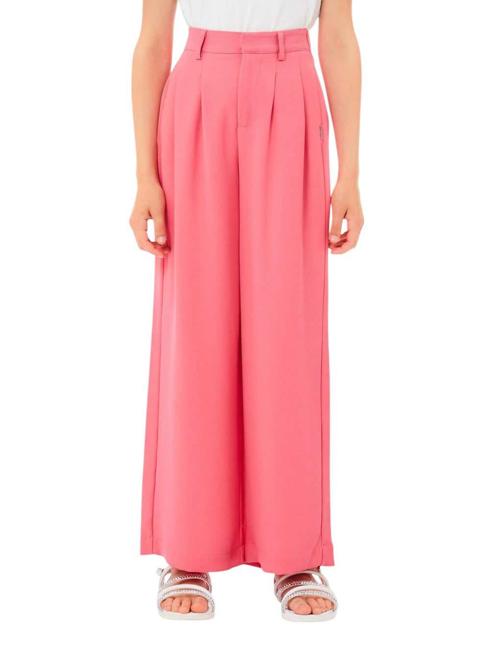 Pantaloni bambina ampi rosa Hollywood