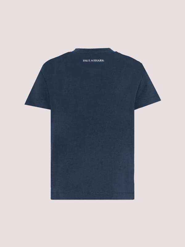 T-shirt con logo ricamato WUM004 LAA54 /42370 PAUL & SHARK 