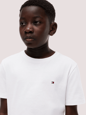 T-shirt con logo ricamato Tommy Hilfiger KB0KB09646 /YBR TOMMY HILFIGER 