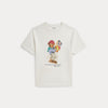 T-shirt in jersey di cotone con l'orso polo