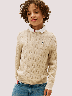 Pullover Essential in maglia intrecciata KB0KB09753 /GUQ TOMMY HILFIGER 