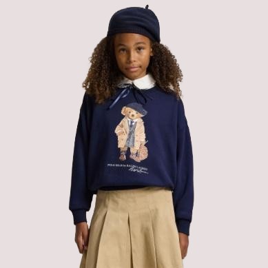 Felpa boxy in pile con orso polo 313979037 /1 RALPH LAUREN 