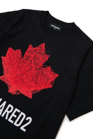 T-shirt con logo DQ3176 D00XM /DQ900 DSQUARED2 JUNIOR 