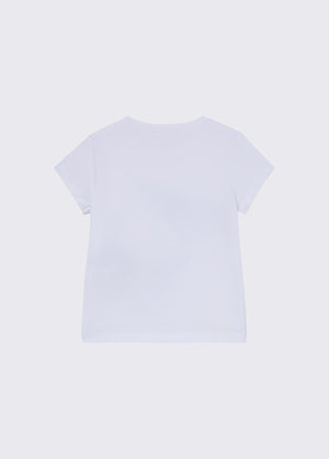 T-shirt con stampa e castoni KA6027 JS003 /V9927 LIU JO 