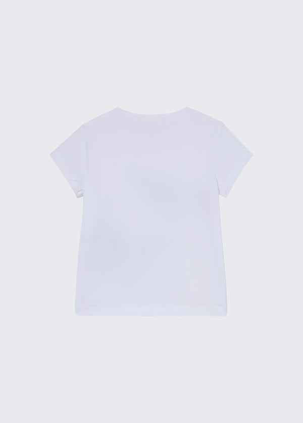 T-shirt con stampa e castoni KA6027 JS003 /V9927 LIU JO 