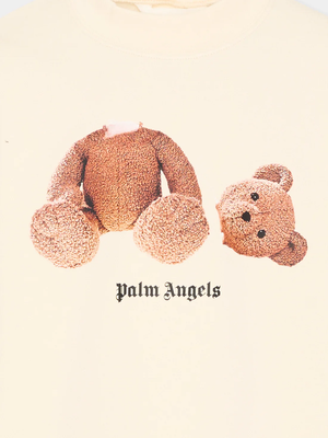 Felpa con stampa Teddy Bear PBBA012S26FLE002 /2 PALM ANGELS 