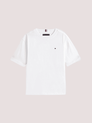 T-shirt con logo ricamato Tommy Hilfiger KB0KB09646 /YBR TOMMY HILFIGER 