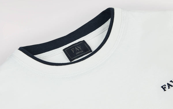 T-shirt in cotone con logo Fay FY8P01 Z3708 /101BL FAY 
