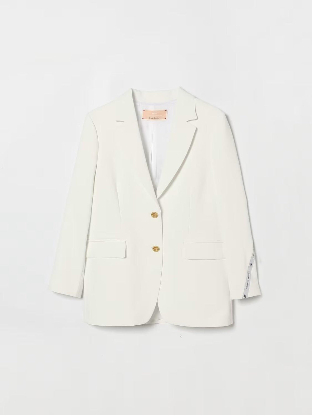 Giacca in crepe con nastro logato su una manica EFGC074 GA022 /0195 ELISABETTA FRANCHI La Mia Bambina 