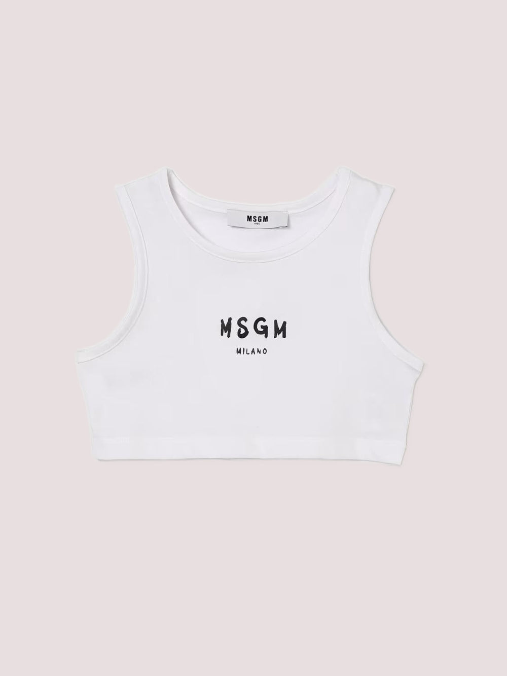 Top cropped con logo stampato S6MSJGTO011 /001 MSGM KIDS 