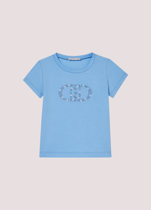 T-shirt con ricami gioiello KA6017 JS003 /44121 LIU JO 